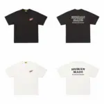 【預售】Human Made x Red Wing 26SS 聯名 胸口小印花後背字母 竹節棉 短袖T恤 黑/白