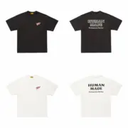 【預售】Human Made x Red Wing 26SS 聯名 胸口小印花後背字母 竹節棉 短袖T恤 黑/白