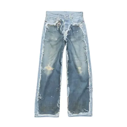【預售】Acne Studios 26SS 破壞假兩件3D印花 牛仔褲工裝褲 1981M