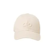 【618新品】【過驗】【特價】alo yoga 經典刺繡字母 水洗做舊 鴨舌帽棒球帽老帽帽子 卡其