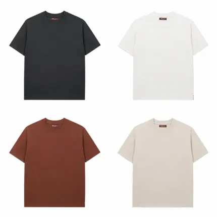 【預售】Loro Piana 後領刺繡 簡約素色 桑蠶絲涼感 短袖T恤 四色 高端品牌