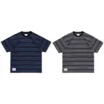 【618新品】WTAPS SS26 BDY 01 拼色條紋 後背小刺繡logo 重磅簡約短袖T恤 二色