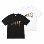 【預售】Sup SS26 WEEK1 Evolution Tee 人類進化圖像印花 短袖T恤 黑/白