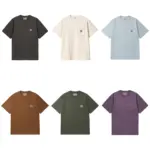 【預售】Carhartt WIP 26SS S/S Work Pocket T-shirt 卡哈特 水洗明線口袋短袖T恤  簡約素色 六色