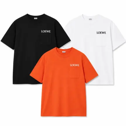 【預售】LOWE 26SS 春夏系列 口袋刺繡字母 簡約素色 短袖T恤 三色