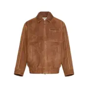 【預售】AD originals 26SS Leather Jacket 復古條紋 麂皮拉鍊夾克外套