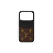 【預售】1V 經典老花 帆布拼小牛皮 手機殼保護殼保護套 蘋果 iphone 13-17