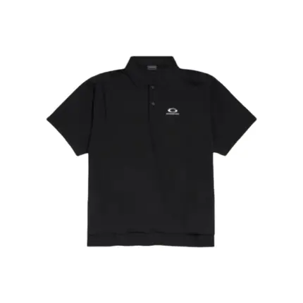【618新品】【過驗】巴黎 BLC 26SS Loop Sport 單環循環刺繡logo Polo衫短袖T恤 黑色