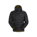 ARC'TERYX Thorium Ar 刺繡Logo 連帽保暖羽絨外套夾克 白鵝絨 黑金