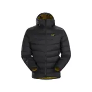 ARC'TERYX Thorium Ar 刺繡Logo 連帽保暖羽絨外套夾克 白鵝絨 黑金