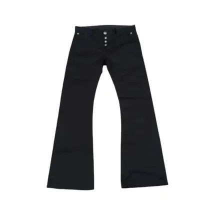 【618新品】【過驗】CHROME HEARTS Chino 克羅心 鍍銀五金皮標 微喇牛仔褲直筒褲長褲