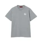 【預售】【過驗】GUC 26SS 秀款 經典雙Ｇ刺繡 短袖T恤 簡約素色 灰色