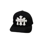 【現貨】【特價】Chrome Hearts 26SS 三十字架皮標 CH 克羅心 卡車帽鴨舌帽棒球帽 黑色白十字