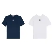 【預售】【女款】CELIN 26SS 凱旋門經典刺繡 logo 素色 短袖T恤 深藍/白色