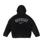 【預售】【雙11新品】Sup x NK SS25 聯名 燈芯絨 後背大刺繡 連帽棉服外套夾克 黑色