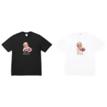 【預售】Sup FW25 WEEK17 Dust Tee 小狗紅貴賓愛心圖像短袖T恤 黑/白