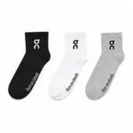 【預售】【一組三雙】On昂跑 Logo socks 簡約素色 短襪踝襪小腿襪棉襪襪子 三色