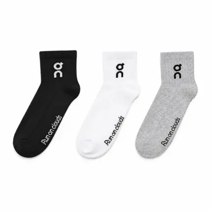 【預售】【一組三雙】On昂跑 Logo socks 簡約素色 短襪踝襪小腿襪棉襪襪子 三色