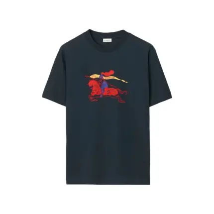 【預售】BR 26SS 馬年限定植絨印花騎士logo 毛巾刺繡 短袖T恤 藏青