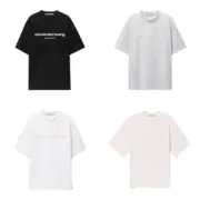 【預售】Alexander Wang 26SS 經典logo發泡印花字母 短袖T恤 四色