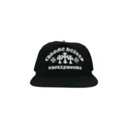 【預售】【過驗】Chrome Hearts 三十字架梵文刺繡 鍍銀 CH 克羅心 鴨舌帽棒球帽老帽 黑色