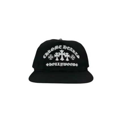 【預售】【過驗】Chrome Hearts 三十字架梵文刺繡 鍍銀 CH 克羅心 鴨舌帽棒球帽老帽 黑色