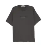 【預售】Alexander Wang 26SS 貼布字母logo 水洗做舊短袖T恤 黑灰色