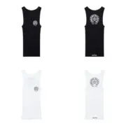 【現貨】Chrome Hearts 25FW 馬蹄梵文字母 純棉無袖背心內搭 CH 克羅心