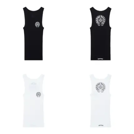 【現貨】Chrome Hearts 25FW 馬蹄梵文字母 純棉無袖背心內搭 CH 克羅心
