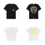 【預售】Chrome Hearts 26SS 螢光印花 胸前口袋後背大馬蹄 短袖T恤 CH克羅心 黑色/白色