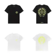 【預售】Chrome Hearts 26SS 螢光印花 胸前口袋後背大馬蹄 短袖T恤 CH克羅心 黑色/白色