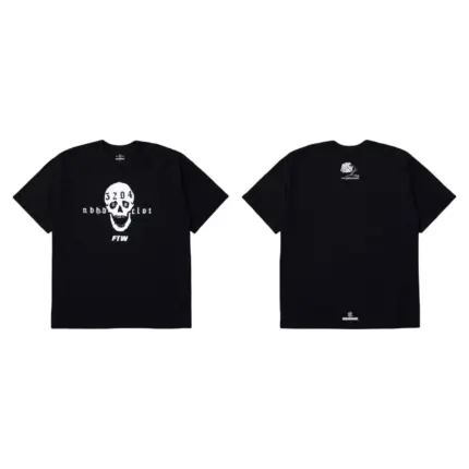 【預售】【過驗】NEIGHBORHOOD x CLOT 25FW 聯名骷髏字母印花 短袖T恤 NBHD 黑色