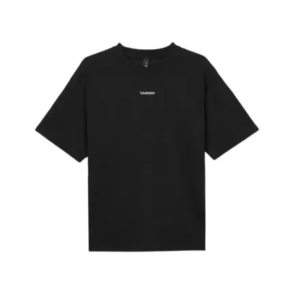 【預售】lululemon 26SS Heavyweight 小標logo 簡約素色 短袖T恤 黑色