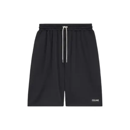 【618新品】【過驗】CELIN 26SS 小logo 簡約素色 透氣排汗 短褲休閒褲 黑色