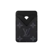 【618新品】1V Monogram 壓紋經典老花logo字母 磁吸 拼接牛皮 卡套卡夾卡包 三色：圖片 2