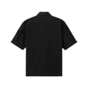 【現貨】STONE ISLAND 26SS  石頭島 純棉梭織袖章 工裝短袖襯衫T恤短袖夾克 黑色：圖片 2