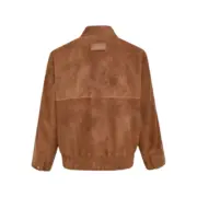 【預售】AD originals 26SS Leather Jacket 復古條紋 麂皮拉鍊夾克外套：圖片 2
