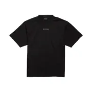 【618新品】【過驗】巴黎 BLC 26SS 胸口刺繡小logo 背後大logo 短袖T恤 黑色/米白：圖片 2