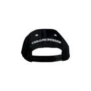 【預售】【過驗】Chrome Hearts 三十字架梵文刺繡 鍍銀 CH 克羅心 鴨舌帽棒球帽老帽 黑色：圖片 2
