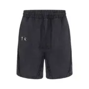 【預售】THUG CLUB 26SS Wrong Side Shorts 水洗重磅短褲棉褲運動褲休閒褲 水洗黑/灰：圖片 2