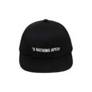 【預售】A bathing ape BAPE 26SS 猿人 鴨舌帽棒球帽老帽帽子 黑色：圖片 2