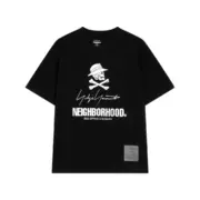 NEIGHBORHOOD x Yohji 23SS 聯名 山本耀司 NBHD 簽名標語骷髏 短袖T恤：圖片 2
