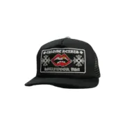 【618新品】Chrome Hearts 26SS 梵文字母紅唇刺繡 CH 克羅心 卡車帽鴨舌帽棒球帽 二色：圖片 2