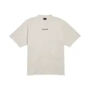 【618新品】【過驗】巴黎 BLC 26SS 胸口刺繡小logo 背後大logo 短袖T恤 黑色/米白：圖片 3