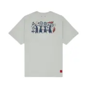 【預售】CLOT 25SS 月亮logo背面民族風印花 凝結集團 短袖T恤 淺灰色：圖片 3