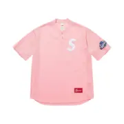【預售】Sup SS25 WEEK1 S logo Baseball Henley 亨利領網眼刺繡logo球衣棒球服短袖T恤 四色：圖片 4