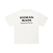 【預售】Human Made x Red Wing 26SS 聯名 胸口小印花後背字母 竹節棉 短袖T恤 黑/白：圖片 5