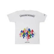 【預售】Chrome Hearts 25SS 胸口小字 後背彩色十字架 短袖T恤 CH克羅心 黑色/白色：圖片 5