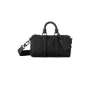 【預售】1V Keepall 25 經典老花壓紋暗紋 小牛皮 單肩包側背包手提包斜挎包：圖片 2