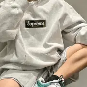 SUP 23FW Boxlogo Hoodie 經典bogo 灰色迷彩 帽T帽踢連帽衛衣 nigo同款：圖片 4